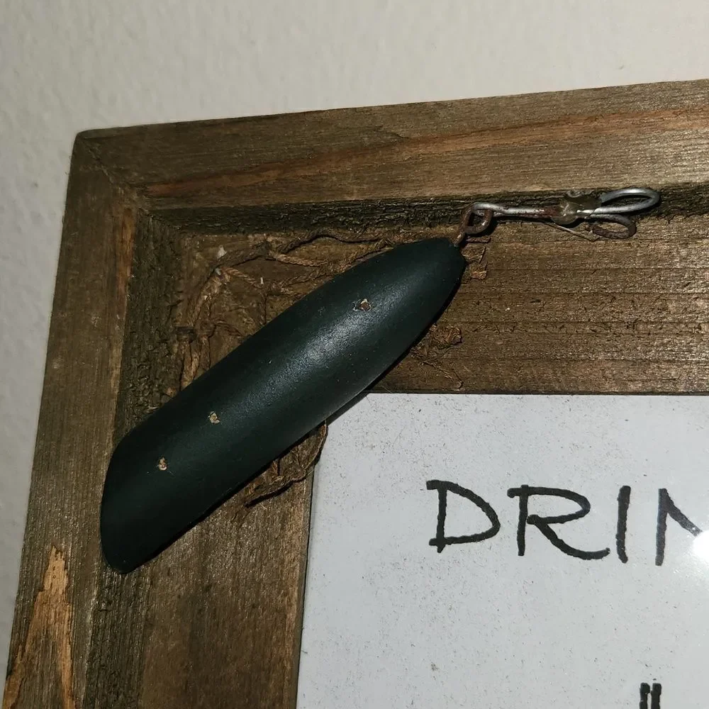 Fishing Lure Woonden Picture Frame